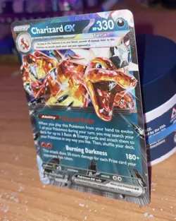 Charizard ex 125/197 SV03: Obsidian Flames TCG Pokemon Card Holo Foil Rare NM - Image 3
