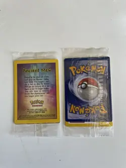 SEALED Ancient Mew Pokemon 2000 Movie Promo Holo Card + Legendary Bird Moltres - Image 2