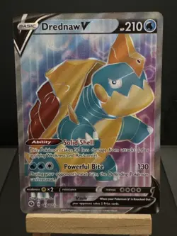 Pokemon card Drednaw V 069/073 Champions Path Full Art Rare Near Mint - Image 1