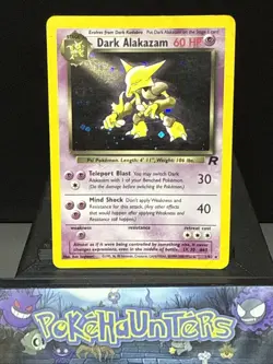 Pokemon Card Dark Alakazam 1/82 Team Rocket Set Rare Holo WOTC Played - Image 1