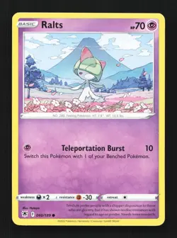 Ralts 060/189 NM Astral Radiance English Pokemon Card TCG - Image 1