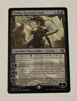 MTG Vraska, Betrayal's Sting - Phyrexia: All Will Be One LP - Image 1