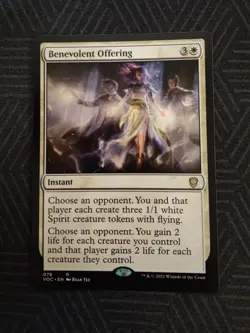 mtg benevolent offering commander innistrad: crimson vow - Image 1