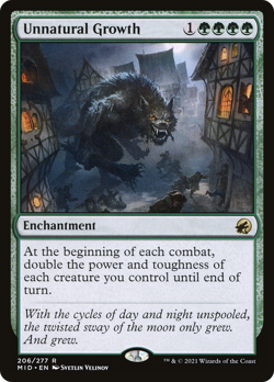 Unnatural Growth Innistrad: Midnight Hunt Near Mint - Image 1