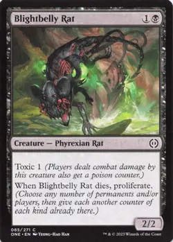 Blightbelly Rat C Phyrexia: All Will Be One # 85 NM - Image 1