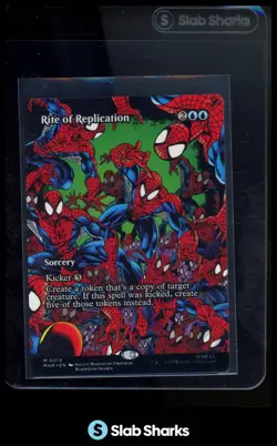 2025 MAGIC THE GATHERING SPIDER-MAN #0014 RITE OF REPLICATION MYTHIC RARE - Image 1