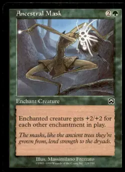 MTG Ancestral Mask LP Light Play Mercadian Masques [3804] - Image 1