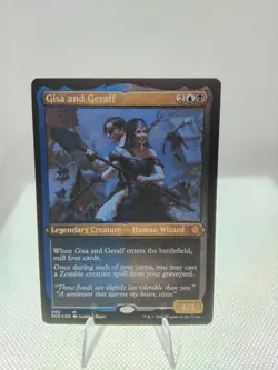 Gisa and Geralf Etched Foil MTG Magic Gathering Card NM Starter Commander SCD - Image 1