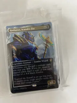 Hashaton, Scarab's Fist (Borderless) #1 (Foil) (NM) Aetherdrift DRC Magic MTG - Image 1