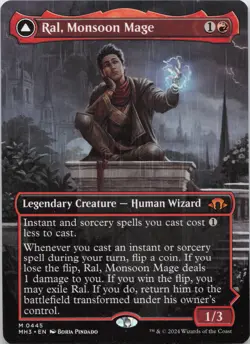 Ral, Monsoon Mage (Borderless) M Modern Horizons 3 445 - LP MTG - Image 1
