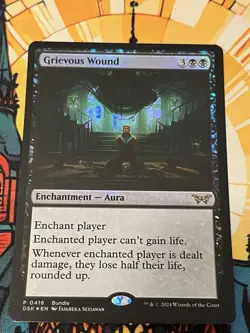 MTG Grievous Wound (Foil Bundle Promo) [Duskmourn, Near Mint] - Image 1