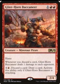 MTG Glint-Horn Buccaneer - M20 - NM - Image 1