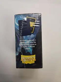 Matte Midnight Blue 100 ct Dragon Shield Sleeves Standard Size - Image 3