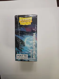 Matte Midnight Blue 100 ct Dragon Shield Sleeves Standard Size - Image 4