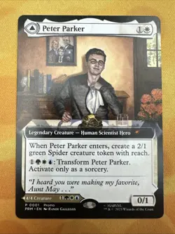 NYCC 2025 exclusive MTG Peter Parker Amazing Spider-man PROMO Magic Gathering - Image 2