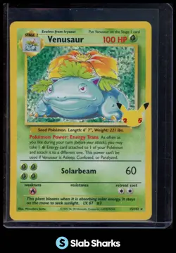 2021 POKEMON CELEBRATIONS #15/102 VENUSAUR CLASSIC COLLECTION BASE SET HOLO - Image 1