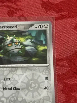 Reverse Holo Pokemon - Ferroseed 068/086 SV: White Flare Reverse Holo - Image 2