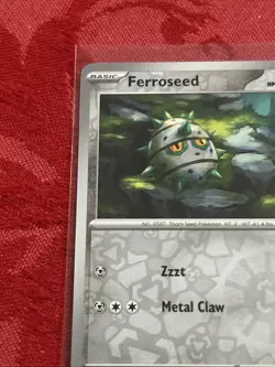 Reverse Holo Pokemon - Ferroseed 068/086 SV: White Flare Reverse Holo - Image 3