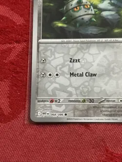 Reverse Holo Pokemon - Ferroseed 068/086 SV: White Flare Reverse Holo - Image 4