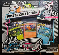 Pokemon black bolt and white flare poster collection new sealed - Image 1