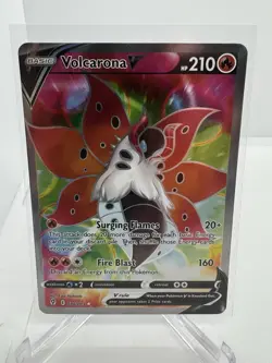Pokemon TCG Volcarona V (Full Art) 170/203 SWSH07: Evolving Skies Holo - Image 1