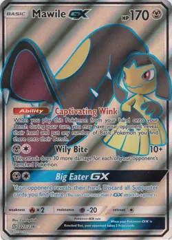 Lightly Played Mawile GX - 227/236 - Full Art Ultra Rare Pokemon Unified Minds - Image 1