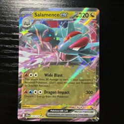 Salamence ex 114/159 Sv09: Journey Together Holo RR NM Pokemon 2025 JTG - Image 1