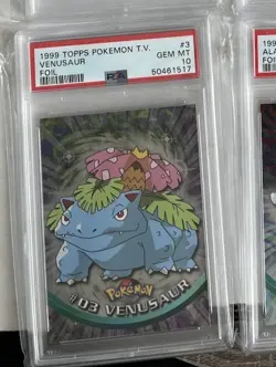 1999 TOPPS POKEMON TV FOIL #3 VENUSAUR PSA 10 gem mint - Image 1