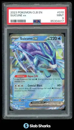 2023 POKEMON CLASSIC COLLECTION #010/034 SUICUNE EX BLASTOISE & DECK PSA 9 - Image 1