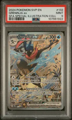 2024 POKEMON SVP EN-SV BLACK STAR PROMO #132 GRENINJA EX PSA 9 - Image 1