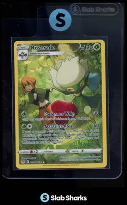 2022 POKEMON SWORD & SHIELD LOST ORIGIN #TG02/TG30 ROSERADE TRAINER GALLERY - Image 1