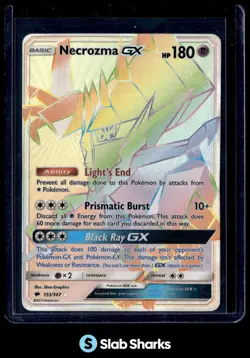 2017 POKEMON SUN & MOON BURNING SHADOWS #153/147 NECROZMA GX - Image 1