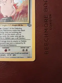 Pokemon TCG Clefable Jungle 1/64 Holo Unlimited Rare - Lightly Played - Image 5