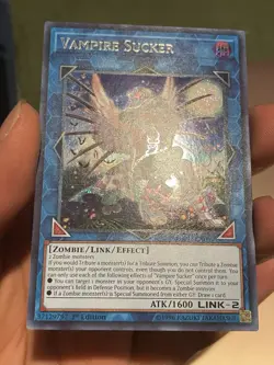Yugioh! Vampire Sucker FLOD-EN050 Secret Rare 1st Ed - Image 2
