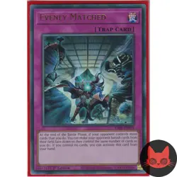 Yugioh Evenly Matched RA01-EN074 Ultra Rare 1st Edition NM - Image 1