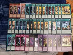 Yugioh 45 Card Radiant Typhoon Runick Deck Core Swen Hugin Fountain - Image 1
