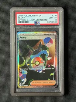 PSA 10 Penny 239/091 Pokemon Card Sv: Paldean Fates Holo GEM MINT - Image 1