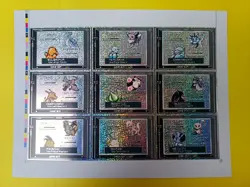 2024 POKEMON GAMEBOY COLOR UNCUTS Cards Full Set 27/27 Nintendo Special Silver - Image 1