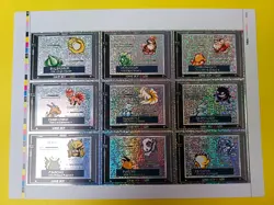 2024 POKEMON GAMEBOY COLOR UNCUTS Cards Full Set 27/27 Nintendo Special Silver - Image 2