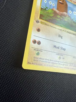 Pokemon Diglett 47/102 1st Edition Shadowless Base Set Card Unplayed Near Mint - Image 2