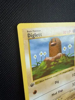Pokemon Diglett 47/102 1st Edition Shadowless Base Set Card Unplayed Near Mint - Image 5