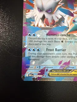 Mega Abomasnow ex 036/132 Mega Evolution Holo 2025 Pokemon TCG Card NM - Image 5