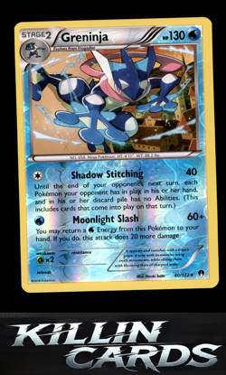 Reverse Holofoil Greninja 40/122 Pokemon Rare XY - BREAKpoint Card NM - Image 1