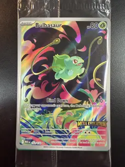 Pokemon TCG Mega Evolutions Bulbasaur Box Topper Promo Card VF/NM 2025 - Image 1