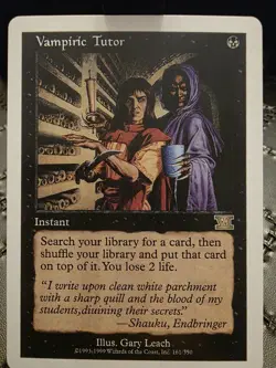 *P R 0 X Y* Mtg Magic The Gathering Vampiric Tutor Trading Card *P R 0 X Y* - Image 2