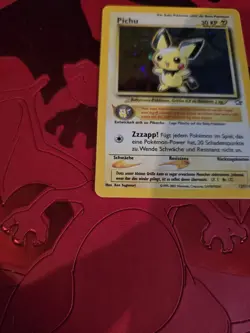 LP- PICHU HOLO 12/111 German Neo Genesis Pokemon Card - Image 3