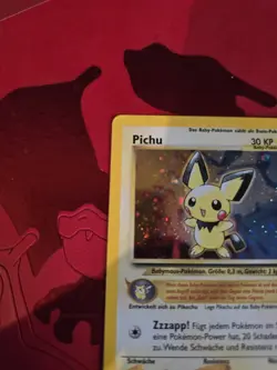 LP- PICHU HOLO 12/111 German Neo Genesis Pokemon Card - Image 4
