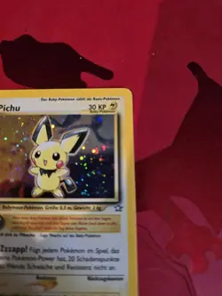 LP- PICHU HOLO 12/111 German Neo Genesis Pokemon Card - Image 5