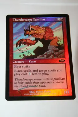 MTG Planeshift Magic The Gathering Thunderscape Familiar NM Unplayed Eng FOIL - Image 1