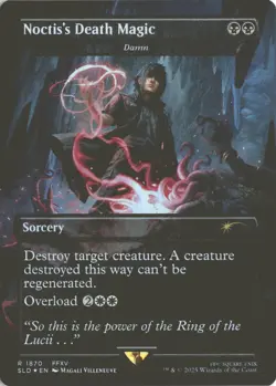 MTG Noctis' Death Magic (1870) *Rainbow Foil* Secret Lair: Grimoire MT/NM - Image 1